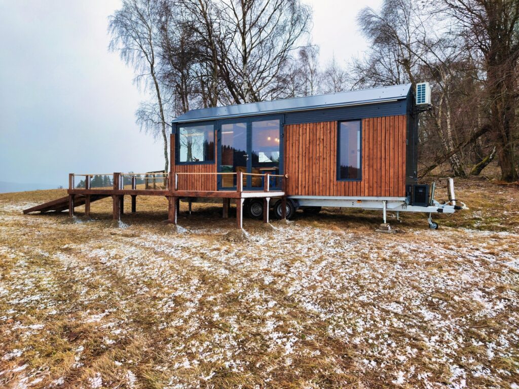 Tiny house v zimě